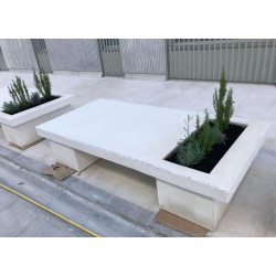Banco Jardinera de Hormigón