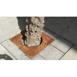 Alcorque Nodo Acero Corten