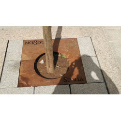 Alcorque Nodo Acero Corten