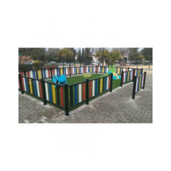 Colored Metal Fence