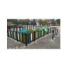 Colored Metal Fence