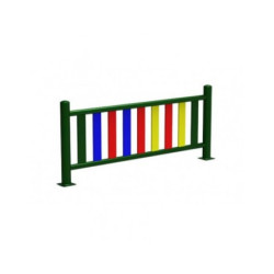 Colored Metal Fence