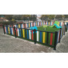 Colored Metal Fence