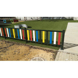 Colored Metal Fence