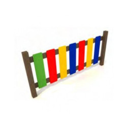 Wood and Polyethylene Fence