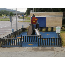Colored Metal Fence