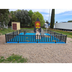 Colored Metal Fence