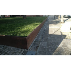 Borduras fabricadas en Acero Corten