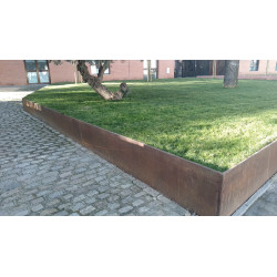 Borduras fabricadas en Acero Corten