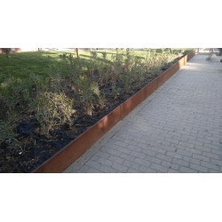 Borduras fabricadas en Acero Corten