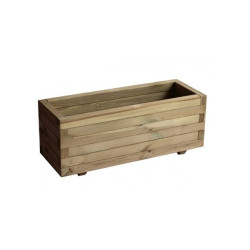 Jardinera de Madera Personalizable para Exterior – Pino Autoclave, Tropical o Técnica