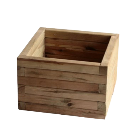 Jardinera de Madera Personalizable para Exterior – Pino Autoclave, Tropical o Técnica