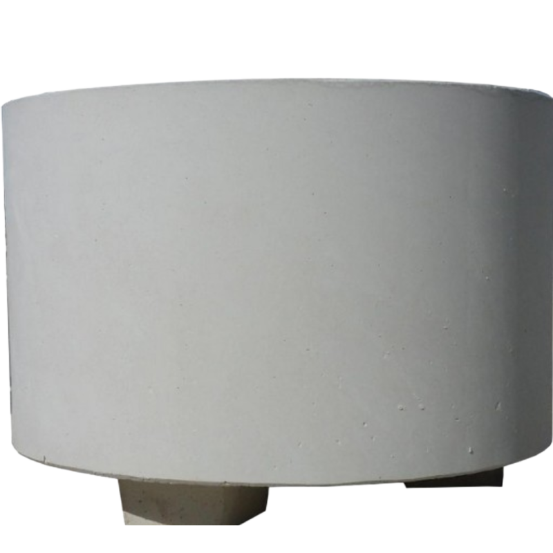 Jardinera cilíndrica de hormigón para exterior Jardinera cilíndrica de hormigón para exterior