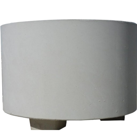 Jardinera cilíndrica de hormigón para exterior