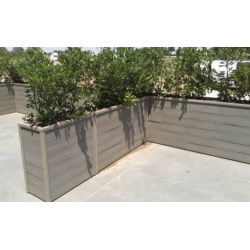 Jardinera madera técnica y acero – Medidas 750x750 y 1000x1000 mm