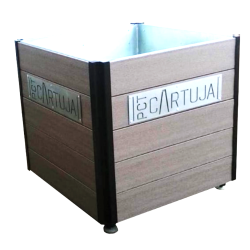 Jardinera madera técnica y acero – Medidas 750x750 y 1000x1000 mm