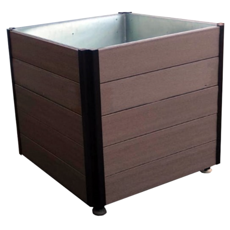 Jardinera madera técnica y acero – Medidas 750x750 y 1000x1000 mm