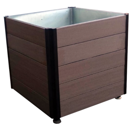 Jardinera madera técnica y acero – Medidas 750x750 y 1000x1000 mm
